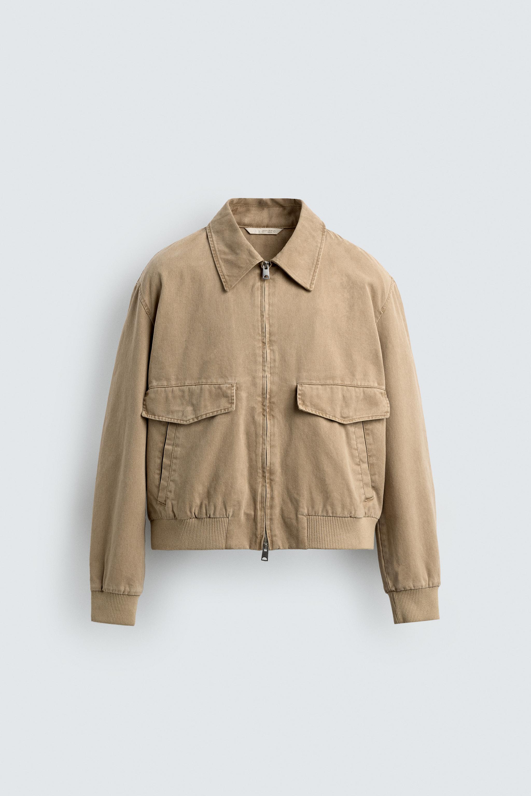 WASHED COTTON REGULAR FIT JACKET